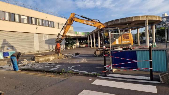 Travaux de démolition partielle à Rosny sous Bois