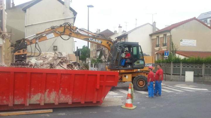 Travaux de démolitions à Rosny sous Bois 